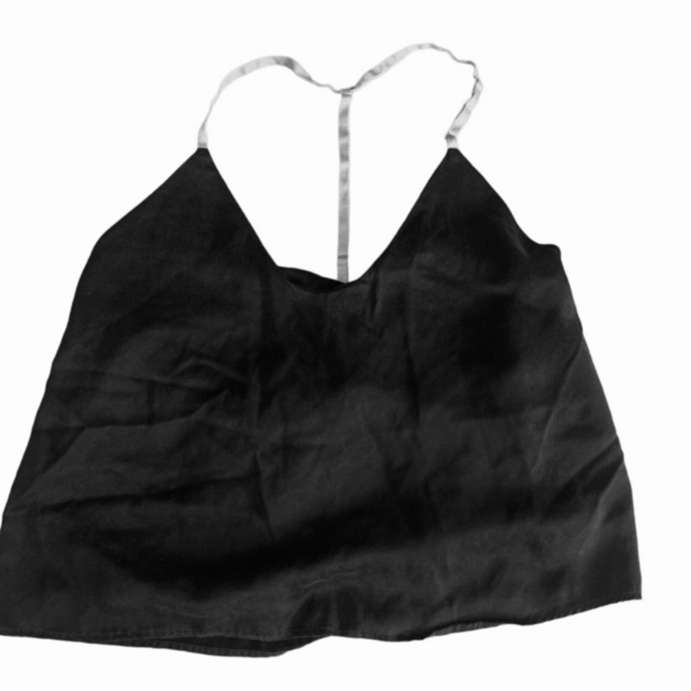 LUNYA Washable silk  Black Women's Top
